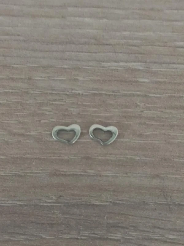 Lot De 2 Pendentifs Petit Cœur Argent 925